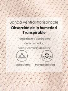 Fajas deportivas de skinny una pieza de color sólido para mujer,top ajustado de cintura cómodo y transpirable, top de yoga y fitness para jogger y correr. - Albaricoque - Ver 9