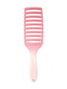 1 chiếc lược chải tóc vân sóng lớn có khe thông gió, lược rỗng ombre, lược massage cán cầm cho nữ, lược làm phồng tóc thẳng nhanh khô, dụng cụ tạo kiểu chống tĩnh điện hình cung, phù hợp cho tóc khô & ướt, chăm sóc tóc - Nhiều màu - Xem 7