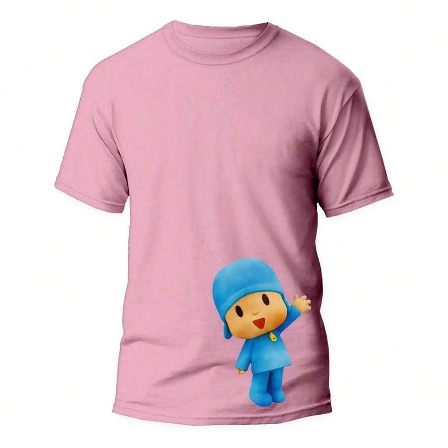 Men T-Shirts - Màu Hồng baby - Xem 1