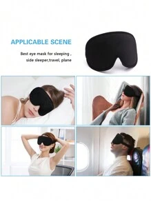 Eye Mask For Sleeping 3D Contoured Cup Blindfold Concave Molded Night Sleep Mask Block Out Light With Women Men - Multicolor - View 6