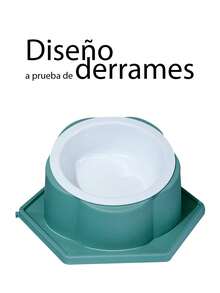 CUENCO ELEVADO PARA COMIDA DE MASCOTAS - Verde - Ver 3