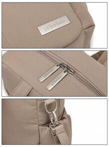 SOBOBA 1 pieza de Mochila para mamá y bebé grande y liviana con tela Oxford impermeable, color camel, apta para colgar en el cochecito y perfecta para actividades al aire libre