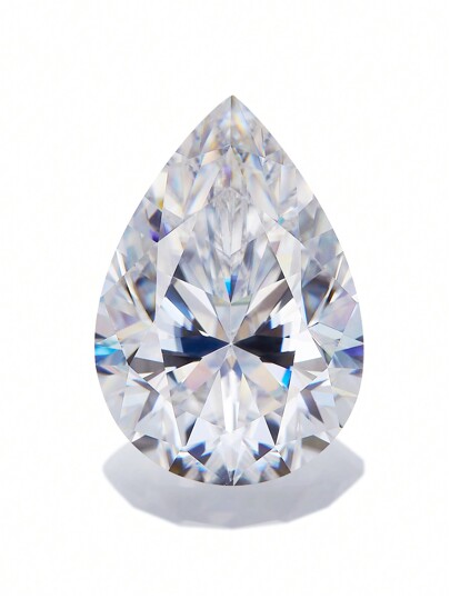 1pc Exquisite Asymmetrical Moissanite, Color Range DEFGHIJ, Super White, VVS Clarity, Can Be Set Into Customized Jewelry, Such As Rings Or Earrings