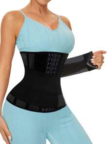 Women's Adjustable Elastic Waist Cincher Belt, Suitable For Spring, Summer, And All Seasons, Easy To Wear And Take Off - Black - View 1