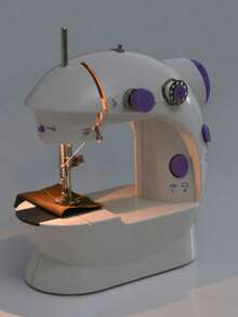 Mini Portable Electric Sewing Machine + Bivolt Pedal - 彩色 - 查看 5