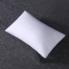 1 件纯色白色装饰枕头，简约纯色家居抱枕，床上用品，枕芯，床用枕头