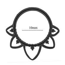 16G 鼻中隔环 316L 不锈钢鼻环 身体穿孔首饰 适用于鼻中隔/鼻子/耳垂 - 不锈钢软骨耳环 男女皆宜 - 黑色 - 查看 23