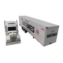 Caliente / Trailer Kenworth Escala 1/87 Castores - Blanco - Ver 7