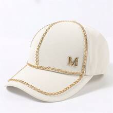 1入組女士夏日太陽帽，休閒時尚鑽石M形棒球帽，薄款風格女士遮陽帽 - 彩色 - 查看 7