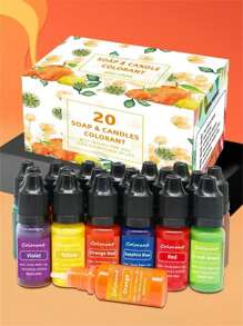 1 Piece Highly Concentrated Aromatherapy Candle Color Essence DIY Handmade Soap Coloring Soy Wax Paraffin Dye Colorant Halloween, Spooky, Autumn, Festival, Holiday , Winter, Holiday, Festival,Room Decor,