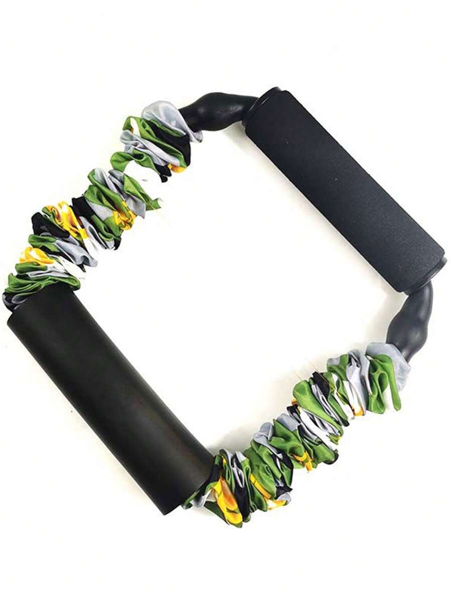 1pc Archery Training Resistance Band, Recurve Bow Practice Equipment For Athletic Competition, Back Muscles Exercise - Emerald Camouflage 25 Lbs - View 1