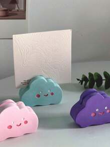 1 件 DIY 硅胶模具，用于卡片夹、半圆形、云朵、彩虹、六边形、心形卡片托盘、树脂、水晶、石膏模具 - 白色 - 查看 10