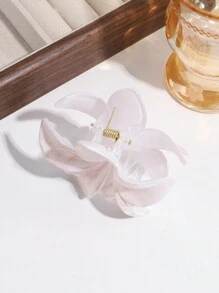 1 件百合花优雅淑女印花发夹，适合日常佩戴情人节 - 彩色 - 查看 4