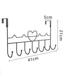 Perchero Gancho Para Puerta Colgador De Ropa - Negro - Ver 4