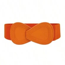 1pc Women's Elastic Waist Belt, Daily Work Dress Decoration, Cardigan Waist Cincher Accessory, Plus Size Summer, School Fall, Autumn, Halloween - A piece of - View 18