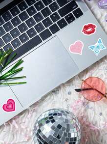 50pcs Feng Shui Cup Aesthetic Decoration Stickers For Girl's Scrapbook And Phone - Multicolor - View 4