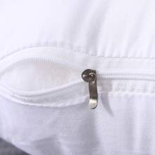 1 件纯色白色装饰枕头，简约纯色家居抱枕，床上用品，枕芯，床用枕头