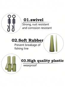GOTURE Goture 60/100/120/140 peças Kit de Pesca de Carpa para Iniciantes - Conjunto de Caixa de Equipamentos Tudo em Um com Acessórios Essenciais