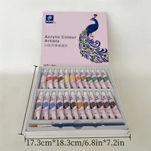 5ml Acrylic Paint Set - 24 Colors For Painting On Stone, Plastic, Clay, And More - Waterproof, Sun-Proof, And Non-Fading - Includes Small Polypropylene Lacquer Pen Back To School,Back To School,School Supplies