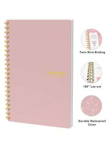 1 Pack Daily Weekly Planner Notebook 7-Day Workplan Schedule Specify Personal Productivity Spiral To-Do Notebook Hourly Schedule, Budget Planner, Meal Planner Book - Multicolor - View 5