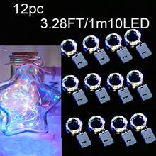 4入組/8入組/12入組小仙女小白盒LED燈,閃爍的卧室童話燈,卧室小型LED彩燈,適用於手工DIY,中心裝飾,派對,婚禮,聖誕桌面裝飾,溫暖的卧室童話氛圍燈 - 多色 - 查看 38