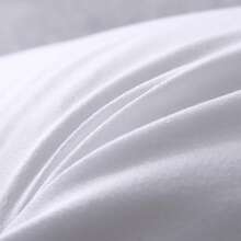 1 件纯色白色装饰枕头，简约纯色家居抱枕，床上用品，枕芯，床用枕头