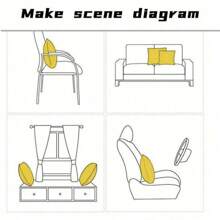 1 件纯色白色装饰枕头，简约纯色家居抱枕，床上用品，枕芯，床用枕头