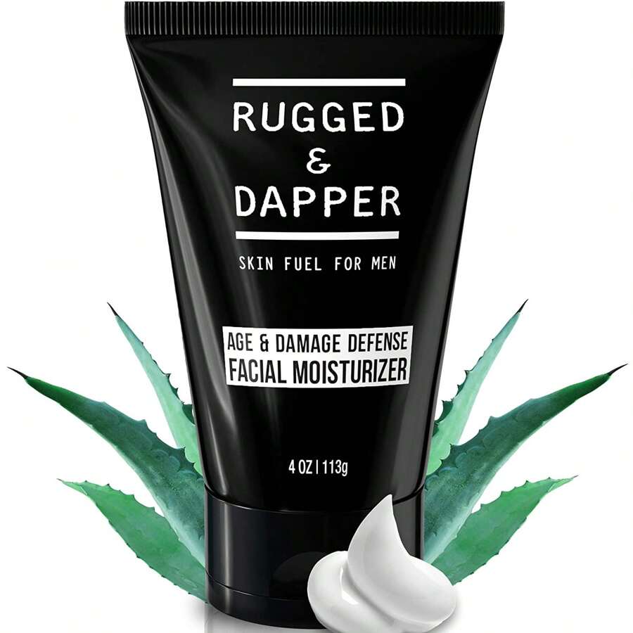 RUGGED & DAPPER - Age + Damage Defense Facial Moisturizer, Face Moisturizer For Men - 4 Ounces - màu đen - Xem 1
