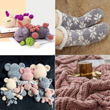 QJH 1pc/2pcs Velvet Chenille Yarn, Soft & Warm Hand Woven Yarn Thread, Perfect For DIY Crochet And Knitting Creative Projects, Ideal For Weaving Scarves, Blankets, Hats, Sweaters