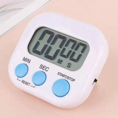 1pc Multi-Function Kitchen Magnet Timer, Digital Kitchen Timer, Learning Countup Timer, Suitable For Kitchen, Study, Work,Outdoor Activities, Countdown Timer Stopwatch Cooking Baking Sports Alarm Clock (Battery  Excluded)