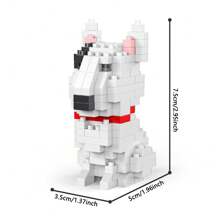 1 pièce Série chien de compagnie Blocs de construction de particules de taille micro, un jouet qui développe la dextérité des doigts et les capacités de réflexion, convient aux débutants dans les blocs de construction de cadeaux, décoration de chambre