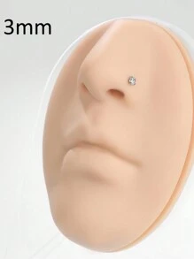 CIZME 3 bucăți 16G/18G/20G Butoane fără fir pentru nas Bijuterii piercing labret din oțel inoxidabil pentru Tragus Monroe Cercei pentru cartilaj Helix pentru buze pentru femei bărbați, șuruburi fără fir pentru nas CZ inele pentru nas pentru femei bărbați inele labret din oțel inoxidabil inele pentru buze ineluri pentru buze CZ Tragus Helix Piercing Bijuterii hipoalergenice, cercei cu spate plat