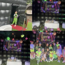 Black Inflatable Night Club Extra Large 20FT Inflatable Party Tent With Logo Area Disco Cube Gazebo Event House Tents For Parties, Wedding, Shows, Events (20ftx20ftx13ft)