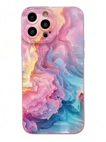 1 个拼色图案眼睛印花手机壳，适用于 iPhone、三星、小米/Redmi、OPPO/Realme、VIVO、Infinix - 粉色 - 查看 5