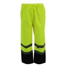 Tuff Grip Men's Fluorescent Waterproof Pants With Reflective Strips