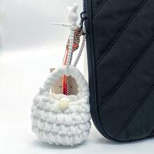 VALUEWIN 可愛耳塞收納盒，AirPods收納盒，耳機袋，耳塞收納盒，耳機EVA收納盒帶有隨機圖案的矽膠扣扣手機配件組織器迷你耳塞袋，可用於無線耳機，藍牙耳機 - 彩色 - 查看 6