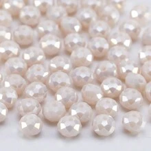 115/85/62 Chiếc 4 6 8 Mm AB Màu Sắc Mặt Kính Pha Lê Miếng Đệm Rời Hạt Để Làm Đồ Trang Sức DIY Bộ Kim Chỉ Vòng Tay Vòng Cổ Đồ Thủ Công Handmade - Sứ hạt dẹt AB - Xem 8