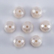 115/85/62 Chiếc 4 6 8 Mm AB Màu Sắc Mặt Kính Pha Lê Miếng Đệm Rời Hạt Để Làm Đồ Trang Sức DIY Bộ Kim Chỉ Vòng Tay Vòng Cổ Đồ Thủ Công Handmade - Sứ hạt dẹt AB - Xem 9