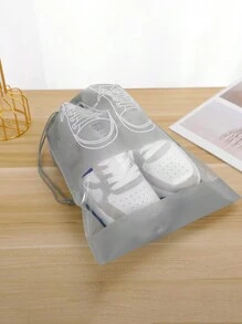 1入組白色鞋子防塵袋，采用防曬材料和無紡布材質，適用於運動鞋，透明，防潮防霉，多功能密封旅行鞋袋 - 彩色 - 查看 2