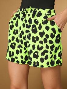 Women Shorts - Màu xanh chanh - Xem 4