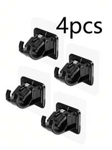 2 piezas/4 piezas/8 piezas Clips decorativos para barras de cortina - Negro - Ver 11