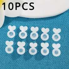 10pcs-Silicone Earring Backs For Heavy Earrings, Invisible Lift Support Pads For Droop-Free Ear Lobe, Secure Earring Lifters For Studs & Danglers