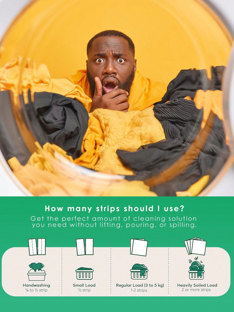 Laundry Detergent Sheets For Washer And Handwashing Plant Based