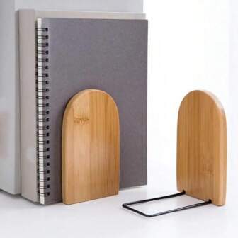 قطعة واحدة منزوعة الإطار من خشب وحديد حامل رفوف الكتب النهائي ، ملحقات لوازم المكتب والمدرسة ودعامات المجلات