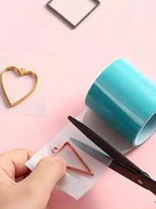 1 Roll/2 Rolls 50*500mm High Temperature Resistant Semi-Transparent Seamless Tape, Suitable For DIY Hollow Metal Frame Making, UV Epoxy Resin Mold Making, Jewelry Making, Etc. - Multicolor - View 4