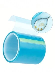 1 Roll/2 Rolls 50*500mm High Temperature Resistant Semi-Transparent Seamless Tape, Suitable For DIY Hollow Metal Frame Making, UV Epoxy Resin Mold Making, Jewelry Making, Etc. - Multicolor - View 10