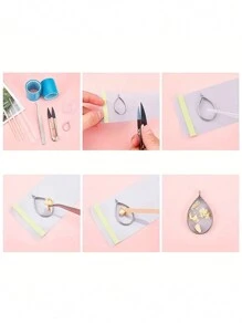 1 Roll/2 Rolls 50*500mm High Temperature Resistant Semi-Transparent Seamless Tape, Suitable For DIY Hollow Metal Frame Making, UV Epoxy Resin Mold Making, Jewelry Making, Etc. - Multicolor - View 6