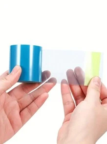 1 Roll/2 Rolls 50*500mm High Temperature Resistant Semi-Transparent Seamless Tape, Suitable For DIY Hollow Metal Frame Making, UV Epoxy Resin Mold Making, Jewelry Making, Etc. - Multicolor - View 8