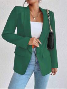 Women Blazers - màu xanh lá - Xem 2