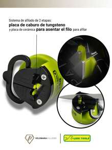 Knife Sharpener Kitchen Knives 2 Stages Professional Chef Suction Cup For Fixation - Green - View 4